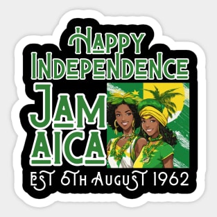 Happy Independence Jamaica Est 6th August 1962, Jamaican Sticker